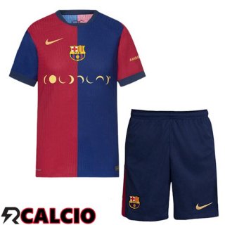 Prima Maglia FC Barcellona Bambino COLDPLAY Blu Rosso 2024/2025
