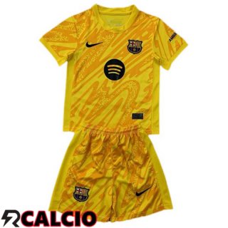 Maglia FC Barcellona Bambino Portiere Giallo 2024/2025