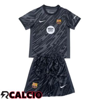 Maglia FC Barcellona Bambino Portiere Nero 2024/2025