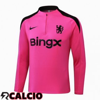 Felpa Allenamento FC Chelsea Rosa 2024/2025  Felpa Allenamento FC Chelsea Rosa 2024/2025