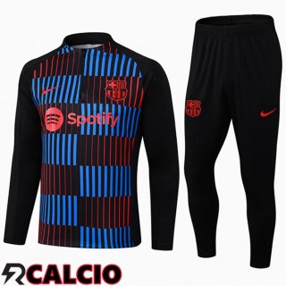 Insieme Tuta Calcio FC Barcellona Blu Nero Rosso 2024/2025