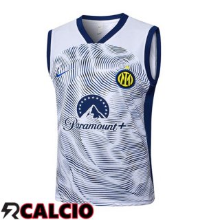 Canotta Allenamento Inter Milan Bianco 2024/2025