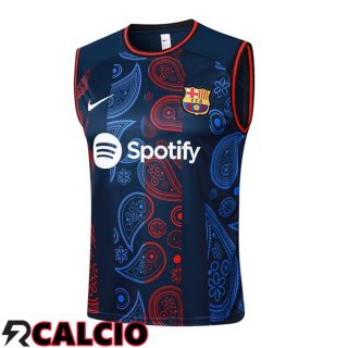 Canotta Allenamento FC Barcellona Blu Reale 2024/2025