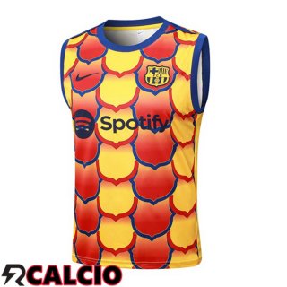 Canotta Allenamento FC Barcellona Giallo 2024/2025