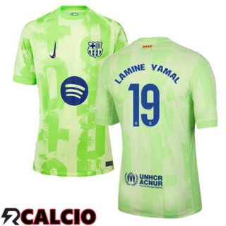 Terza Maglia FC Barcellona (LAMINE YAMAL 19) Verde 2024/2025