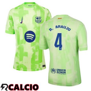 Terza Maglia FC Barcellona (R. ARAUJO 4) Verde 2024/2025