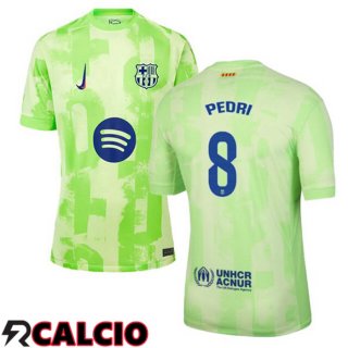 Terza Maglia FC Barcellona (PEDRI 8) Verde 2024/2025