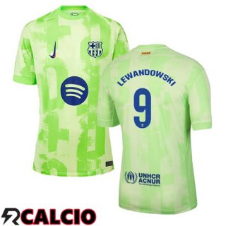 Terza Maglia FC Barcellona (LEWANDOWSKI 9) Verde 2024/2025