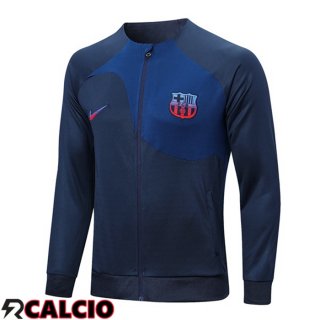 Giacca Calcio FC Barcellona Blu Reale 2022/2023  Giacca Calcio FC Barcellona Blu Reale 2022/2023