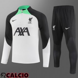 Insieme Tuta Calcio FC Liverpool Bambino Bianco 2023/2024  Insieme Tuta Calcio FC Liverpool Bambino Bianco 2023/2024