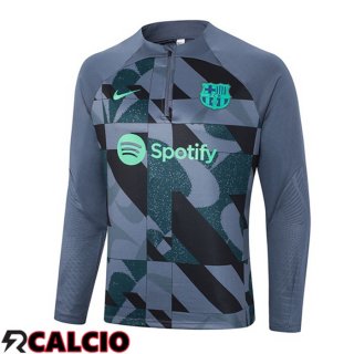 Felpa Allenamento FC Barcellona Grigio 2023/2024  Felpa Allenamento FC Barcellona Grigio 2023/2024
