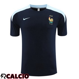 T Shirt Allenamento Francia Blu Reale 2023/2024