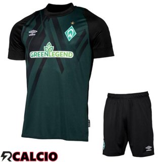 Terza Maglie Calcio SV Werder Bremen Bambino Nero 2022/2023