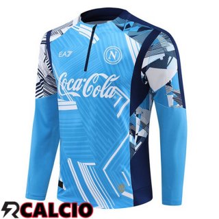 Felpa Allenamento SSC Napoli Blu 2024/2025  Felpa Allenamento SSC Napoli Blu 2024/2025