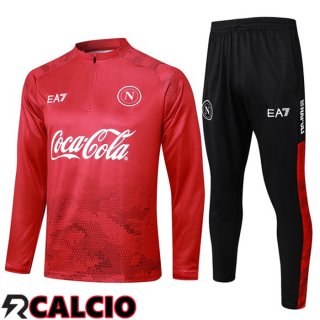 Insieme Tuta Calcio SSC Napoli Rosso 2024/2025