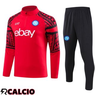 Insieme Tuta Calcio SSC Napoli Rosso 2023/2024
