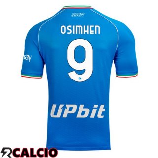 Prima Maglia SSC Napoli (Victor Osimhen 9) Blu 2023/2024  Prima Maglia SSC Napoli (Victor Osimhen 9) Blu 2023/2024
