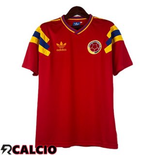 Seconda Maglie Calcio Colombia Retro Rosso 1990