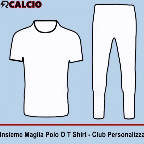 Maglia Polo O T Shirt Allenamento Club Personalizza + Pantalones  Maglia Polo O T Shirt Allenamento Club Personalizza + Pantalones