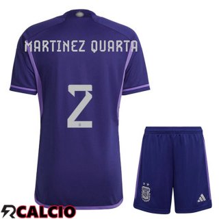 Maglie Calcio Argentina (FOYTH 2) Bambino Seconda Viola Coppa Del Mondo 2022
