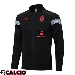 Giacca Calcio AC Milan Nero 2022/2023  Giacca Calcio AC Milan Nero 2022/2023