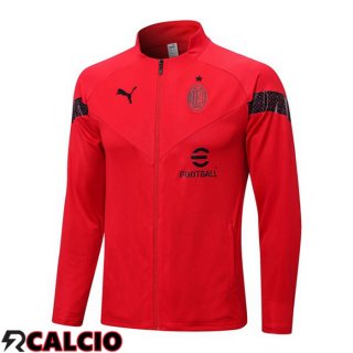 Giacca Calcio AC Milan Rosso 2022/2023  Giacca Calcio AC Milan Rosso 2022/2023