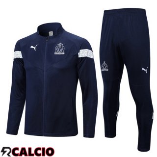 Insieme Tuta Calcio - Giacca Marsiglia Blu Reale 2022/2023  Insieme Tuta Calcio - Giacca Marsiglia Blu Reale 2022/2023