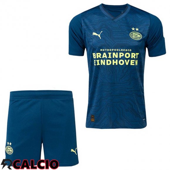 Terza Maglia PSV Eindhoven Bambino Blu Reale 2023/2024  Terza Maglia PSV Eindhoven Bambino Blu Reale 2023/2024