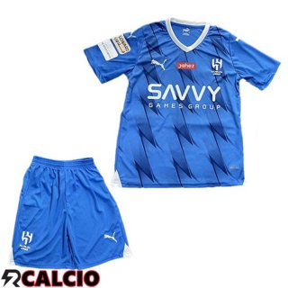 Prima Maglia Al-Hilal FC Bambino Blu 2023/2024  Prima Maglia Al-Hilal FC Bambino Blu 2023/2024