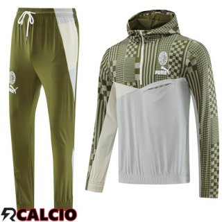 Insieme Giacca A Vento AC Milan Bianco Giallo 2023/2024