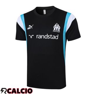 Insieme T Shirt Allenamento Marsiglia OM Nero 2023/2024