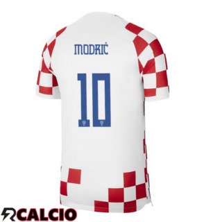Maglie Calcio Croazia (MODRIĆ 10) Prima Bianco Rosso 2022/2023  Maglie Calcio Croazia (MODRIĆ 10) Prima Bianco Rosso 2022/2023