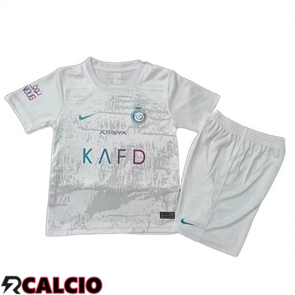 Terza Maglia Al-Nassr FC Bambino Bianco 2023/2024