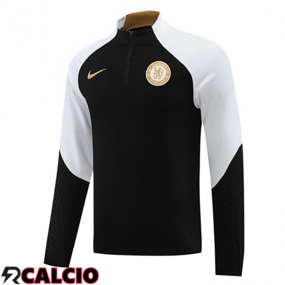 Training Sweatshirt FC Chelsea Nero Bianco 2023/2024