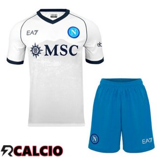 Seconda Maglia SSC Napoli Bambino Bianco 2023/2024