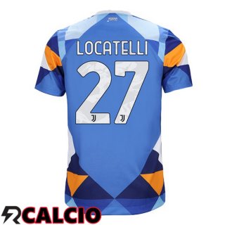 Quarto Maglia Juventus (LOCATELLI 27) Blu 2021/2022  Quarto Maglia Juventus (LOCATELLI 27) Blu 2021/2022
