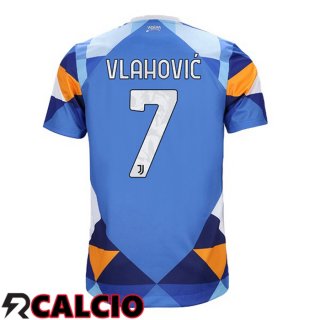 Quarto Maglia Juventus (VLAHOVIC 7) Blu 2021/2022  Quarto Maglia Juventus (VLAHOVIC 7) Blu 2021/2022