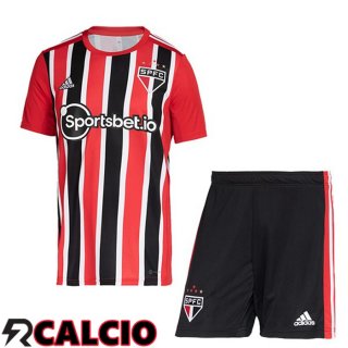 Seconda Maglia Sao Paulo FC Bambino Rosso 2022/2023  Seconda Maglia Sao Paulo FC Bambino Rosso 2022/2023