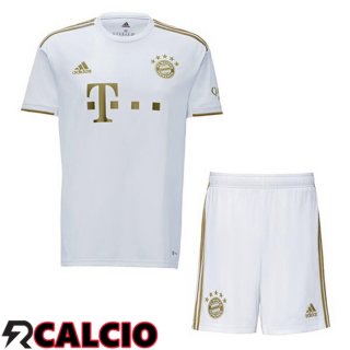 Seconda Maglia Bayern Monaco Bambino Bianco 22/23