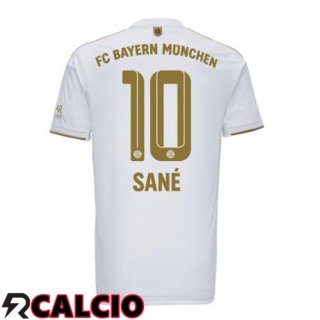 Seconda Maglia Bayern Monaco (Sané 10) Bianco 22/23  Seconda Maglia Bayern Monaco (Sané 10) Bianco 22/23