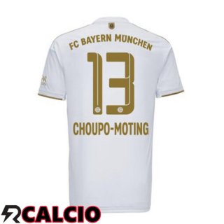 Seconda Maglia Bayern Monaco (Choupo-Moting 13) Bianco 22/23