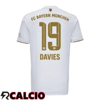 Seconda Maglia Bayern Monaco (Davies 19) Bianco 22/23