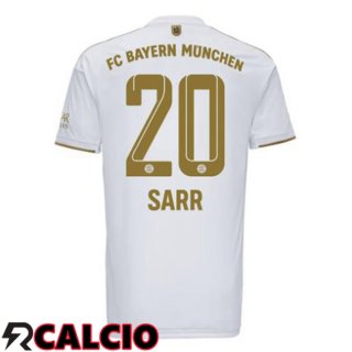 Seconda Maglia Bayern Monaco (Sarr 20) Bianco 22/23  Seconda Maglia Bayern Monaco (Sarr 20) Bianco 22/23