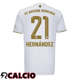 Seconda Maglia Bayern Monaco (Hernández 21) Bianco 22/23