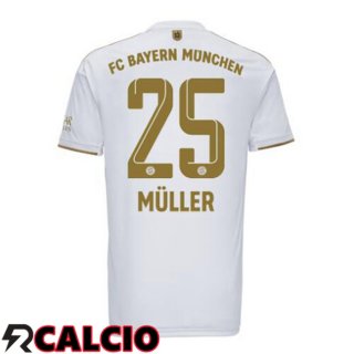 Seconda Maglia Bayern Monaco (Müller 25) Bianco 22/23