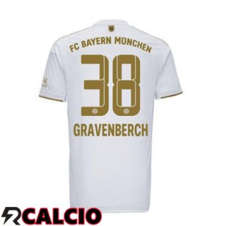 Seconda Maglia Bayern Monaco (Gravenberch 38) Bianco 22/23