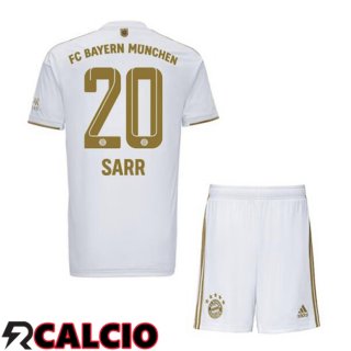 Seconda Maglia Bayern Monaco (Sarr 20) Bambino Bianco 22/23