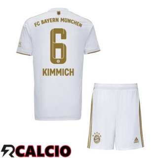 Seconda Maglia Bayern Monaco (Kimmich 6) Bambino Bianco 22/23