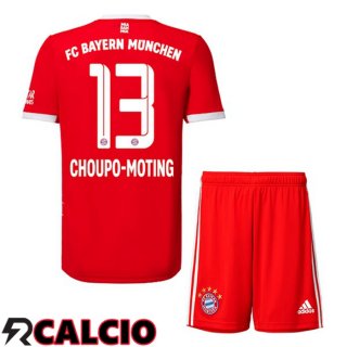 Prima Maglia Bayern Monaco (Choupo-Moting 13) Bambino Rosso 2022/2023