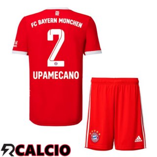 Prima Maglia Bayern Monaco (Upamecano 2) Bambino Rosso 2022/2023